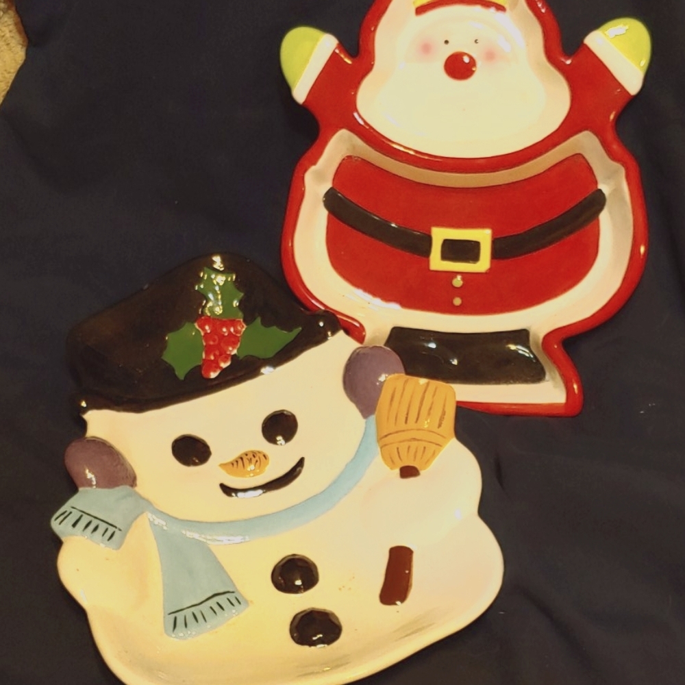 $12 Santa & Snowman Dishes